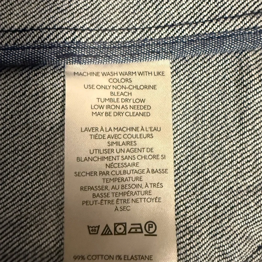 Anthropologie Maeve Square-Neck Cutaway Denim Vest - Picture 9 of 10